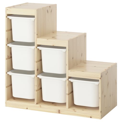 TROFAST, storage combination with boxes, 94x44x91 cm, 395.734.08