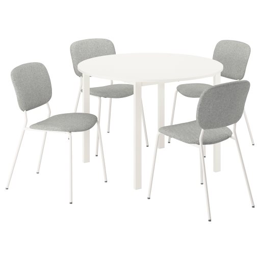VIHALS, table and 4 chairs, 107 cm, 395.899.42