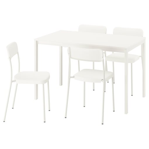 VIHALS, table and 4 chairs, 84/120x74 cm, 395.899.56
