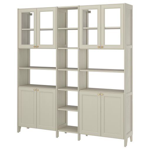 GULDDRAGARE, storage combination with doors and shelves, 200x37x216 cm, 396.124.62