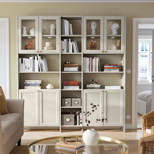 GULDDRAGARE, storage combination with doors and shelves, 200x37x216 cm, 396.124.62