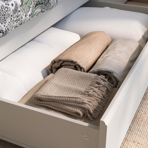 FÅGELFJÄLLET, bed frame with 2 storage boxes, 90x200 cm, 396.287.74
