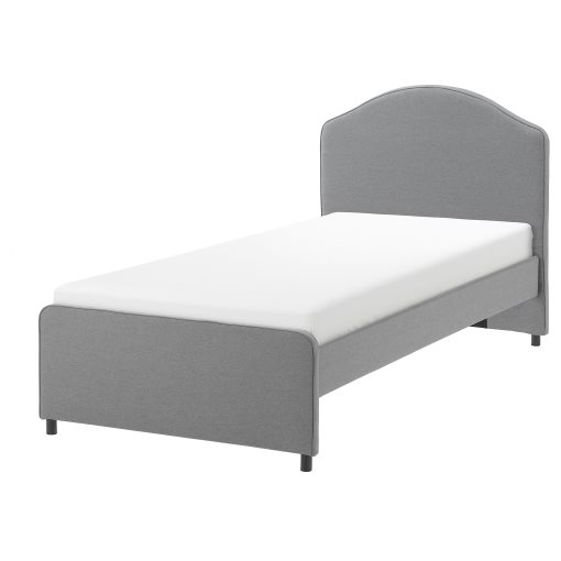 HAUGA, upholstered bed frame, 90x200 cm, 404.500.72