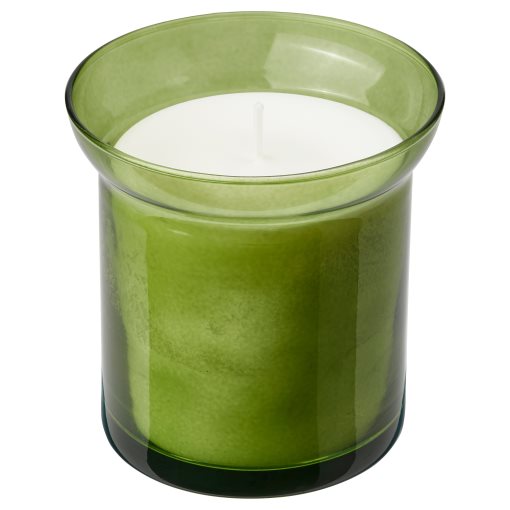 HEDERSAM, scented candle in glass/Fresh grass, 50 hr, 405.024.10