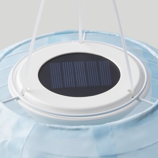 SOLVINDEN, solar-powered pendant lamp with built-in LED light source/outdoor globe, 22 cm, 405.139.51