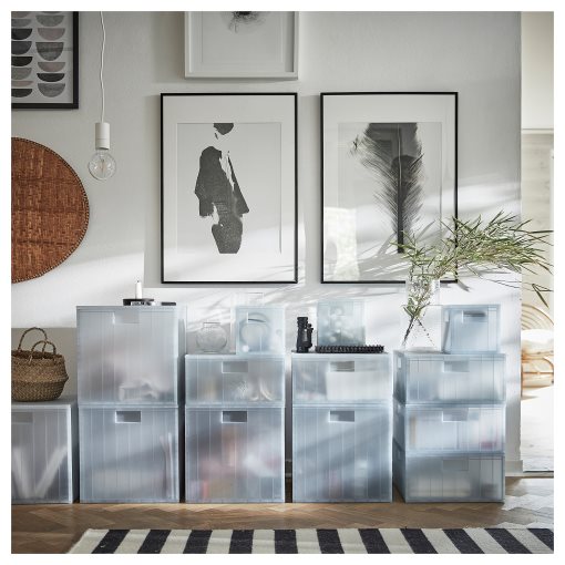 PANSARTAX, storage box with lid, 33x33x33 cm, 405.150.21