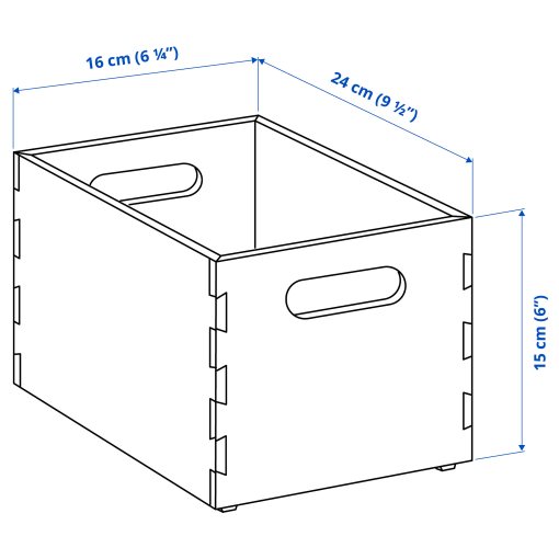 UPPDATERA, storage box, 16x24x15 cm, 405.207.20