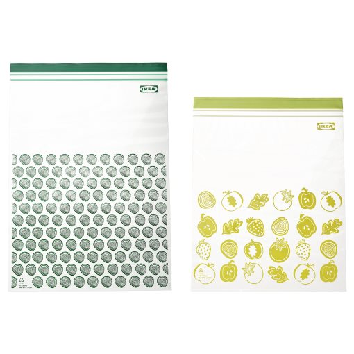 ISTAD, resealable bag patterned, 30 pack, 405.256.85