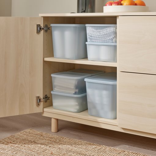 RYKTA, storage box with lid, 9x24x7 cm/0.5 l, 405.332.04