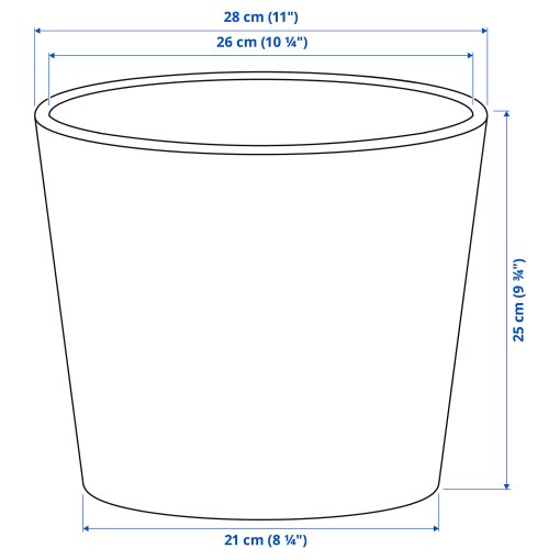 SOJABÖNA, plant pot, 24 cm, 405.335.86