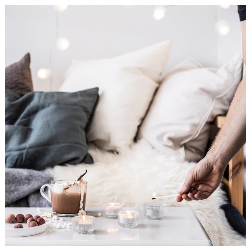 GLASBJÖRK, αρωματικό κερί ρεσό/Κέδρος & βανίλια, 30τεμ. 3.5 hr, 405.336.28