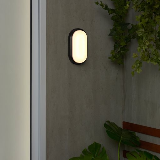 DÄCKSBÅT, wall lamp with built-in LED light source, wired-in installation/outdoor, 405.559.84
