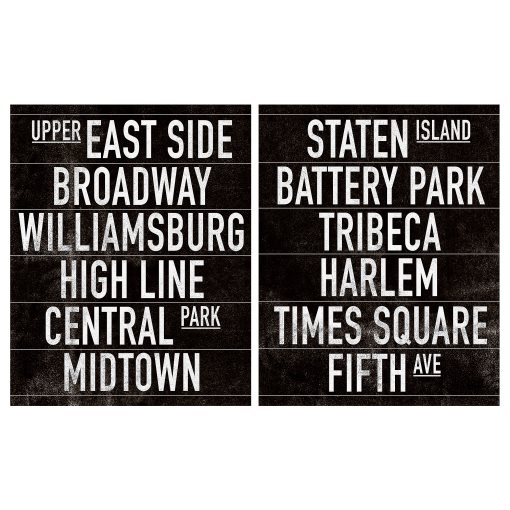 PJÄTTERYD, πίνακας/ταξίδια στη Νέα Υόρκη, 2 τεμ. 40x50 cm, 405.712.91