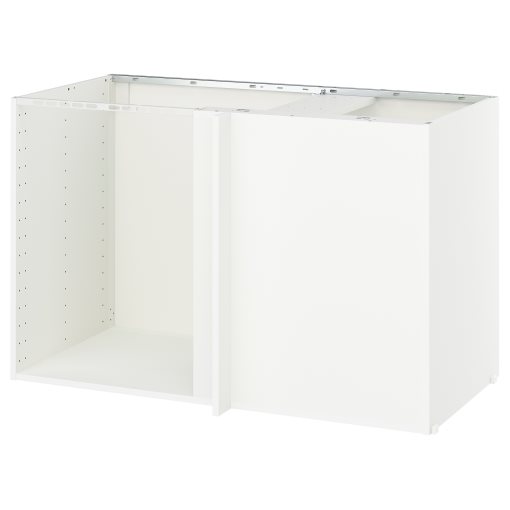METOD, corner base cabinet frame, 128x68x80 cm, 405.967.53
