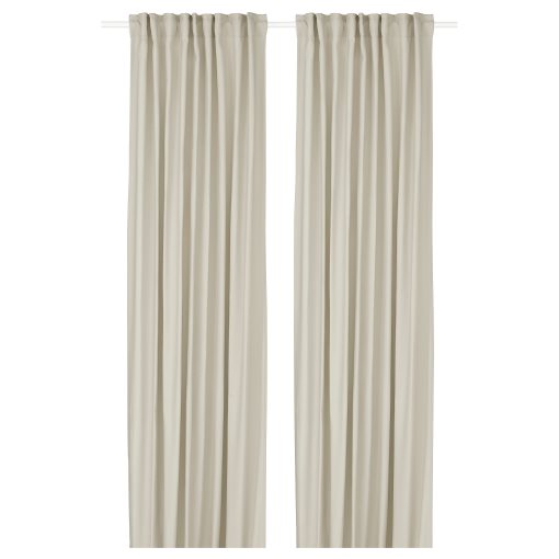 GINSTMOTT, κουρτίνα με τρέσα, 2 τεμ. 145x300 cm, 405.971.73