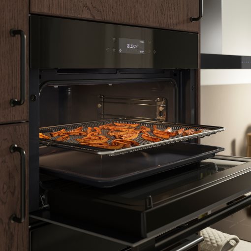 SPJUTBO, true fan oven with microwave/air fry/grill function/black/IKEA 700, 406.002.79