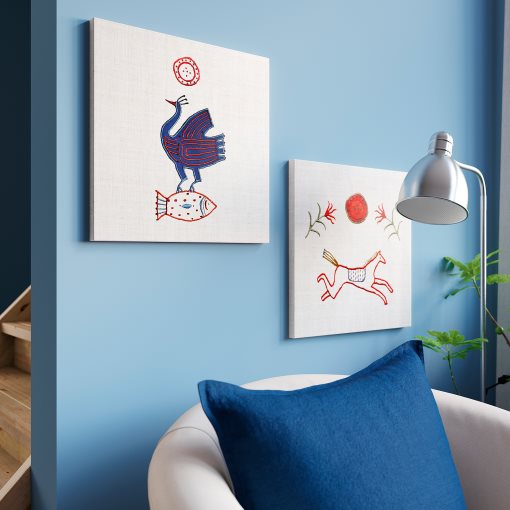 PJÄTTERYD, πίνακας/σχέδιο ζώου, 40x40 cm, 406.018.77