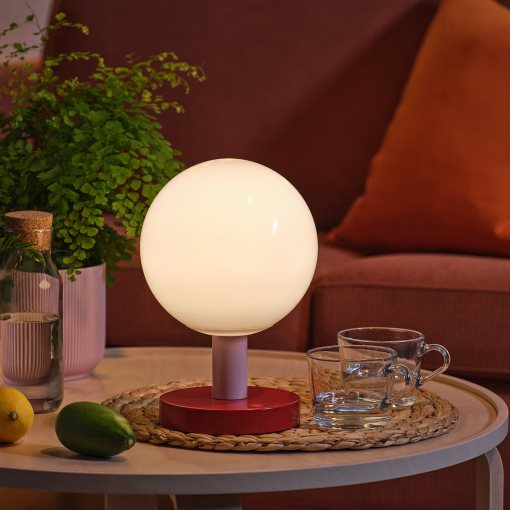 SOLVINDEN, διακοσμητικός φωτισμός με ενσωματωμένο φωτισμό LED, λειτουργία με μπαταρία, 26 cm, 406.193.25