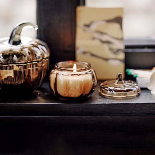 HOSTAGILLE, scented candle in glass/spiced pumpkin, 20 hr, 406.257.98
