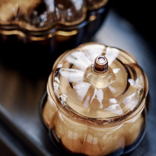 HOSTAGILLE, scented candle in glass/spiced pumpkin, 20 hr, 406.257.98