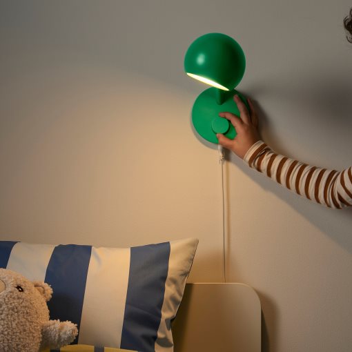 KORVSNÖRE, wall lamp with built-in LED light source, dimmable, 406.287.06