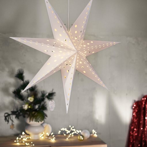 STRÅLA, lamp shade star/with hole pattern, 70 cm, 406.398.80