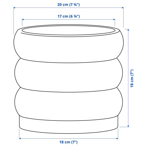 HASSELBUKETT, plant pot in/outdoor, 15 cm, 406.413.50