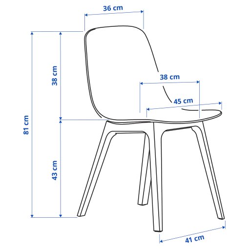 EKEDALEN/ODGER, τραπέζι και 6 καρέκλες, 492.213.21