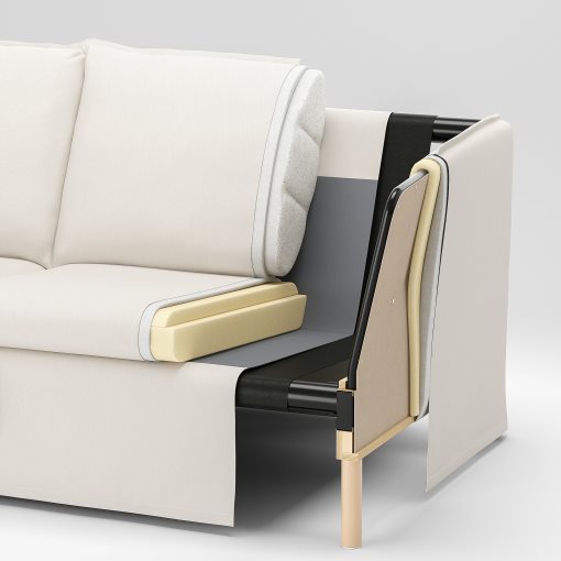 BACKSÄLEN, 3-seat sofa, 493.931.62