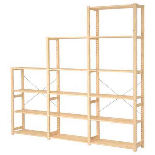 IVAR, 3 sections/shelves, 259x30x226 cm, 494.039.48