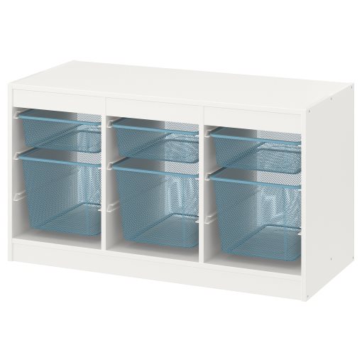 TROFAST, storage combination with boxes, 99x44x56 cm, 494.798.39