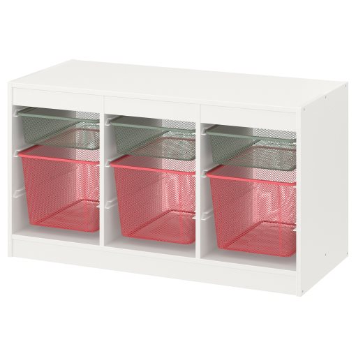 TROFAST, storage combination with boxes, 99x44x56 cm, 494.803.19