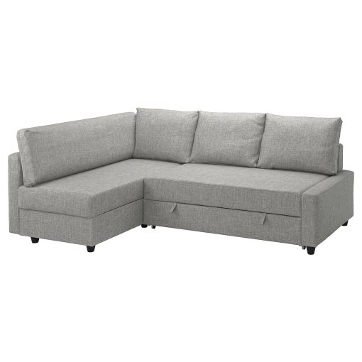 FRIHETEN/KLAGSHAMN, corner sofa-bed with storage, 495.202.35