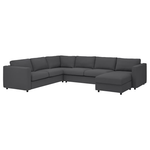 VIMLE, corner sofa-bed, 5-seat with chaise longue, 495.370.09
