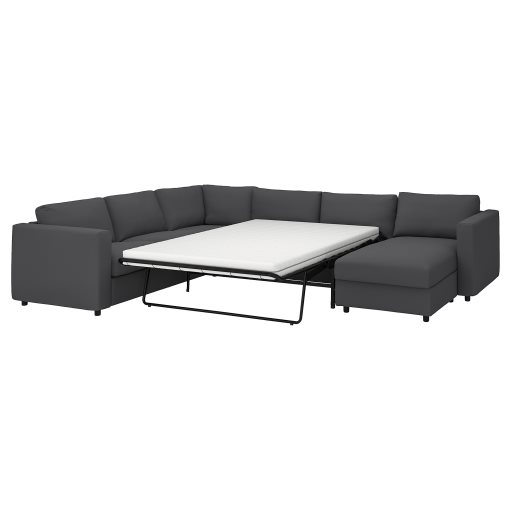 VIMLE, corner sofa-bed, 5-seat with chaise longue, 495.370.09