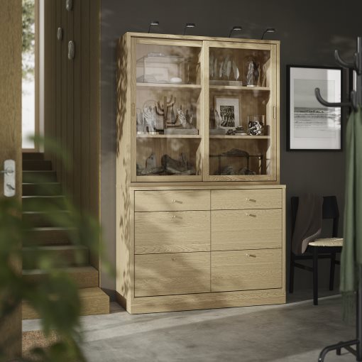 TONSTAD, σύνθεση αποθήκευσης με συρτάρια, 121x47x210 cm, 495.478.81