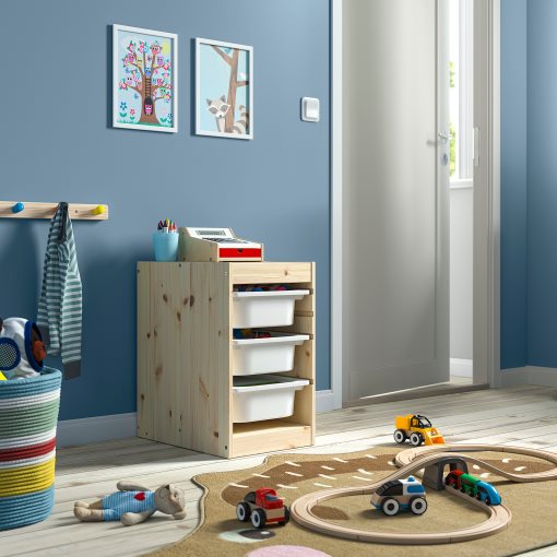 TROFAST, storage combination with boxes, 32x44x52 cm, 495.732.57