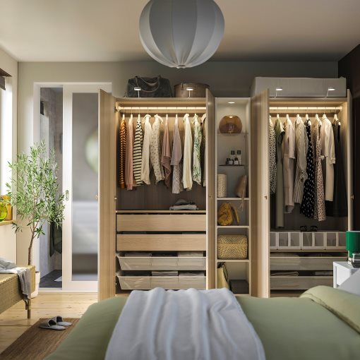 PAX/FORSAND, wardrobe combination, 200x60x201 cm, 496.073.61
