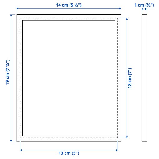 YLLEVAD, κορνίζα, 13x18 cm, 504.252.80