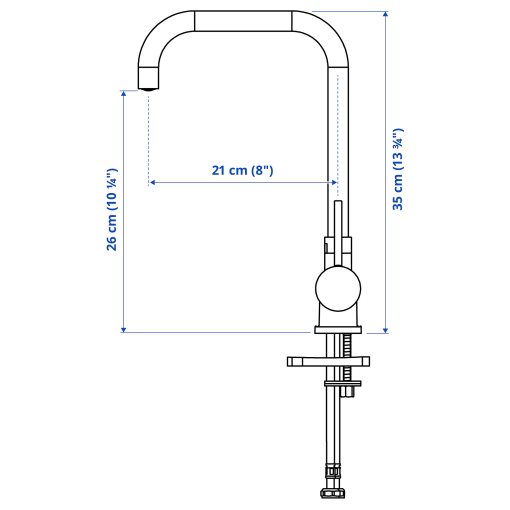 JUTTERN, Kitchen mixer tap, foldable, 504.280.71