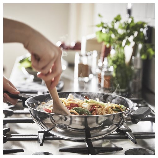 MIDDAGSMAT, wok/non-stick coating, 28 cm, 504.636.96