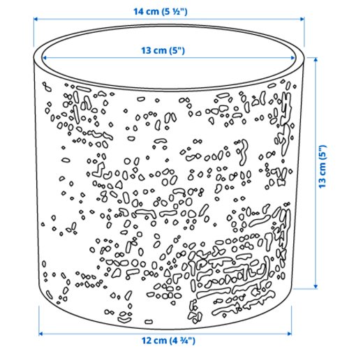 CHIAFRÖN, κασπό εσωτερικού/εξωτερικού χώρου, 12 cm, 504.757.60