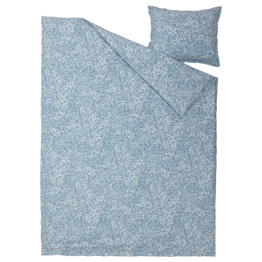 SOMMARSLÖJA, duvet cover and pillowcase/floral pattern, 150x200/50x60 cm, 505.297.63