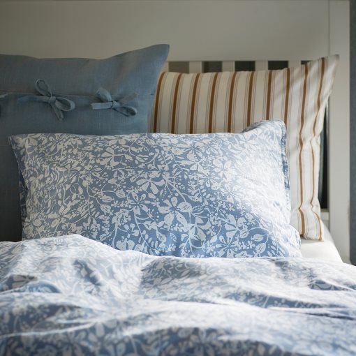 SOMMARSLÖJA, duvet cover and pillowcase/floral pattern, 150x200/50x60 cm, 505.297.63