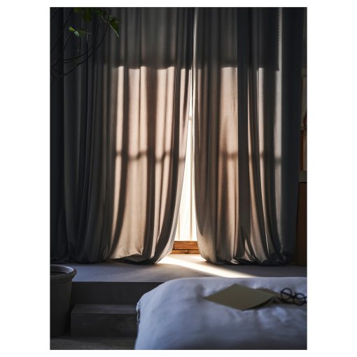 SANDSVINGEL, curtains 1 pair, 135x300 cm, 505.322.61