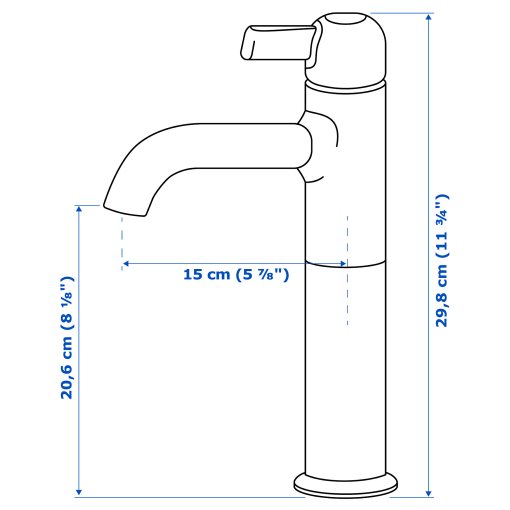 VOXNAN, wash-basin mixer tap, tall, 505.331.66