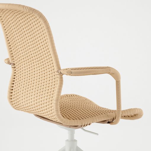 STIGBYGEL, swivel chair with armrests, 505.564.31