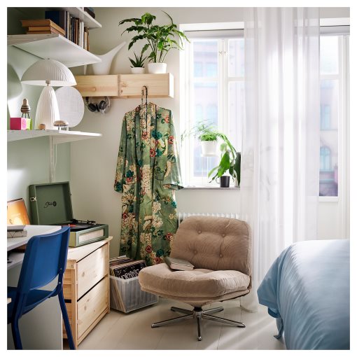 STENFRÖ, sheer curtains with heading tape/1 pair, 145x300 cm, 505.621.25