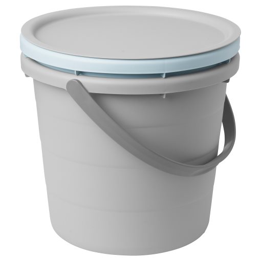 PEPPRIG, 3-piece bucket set with lid, 505.676.13