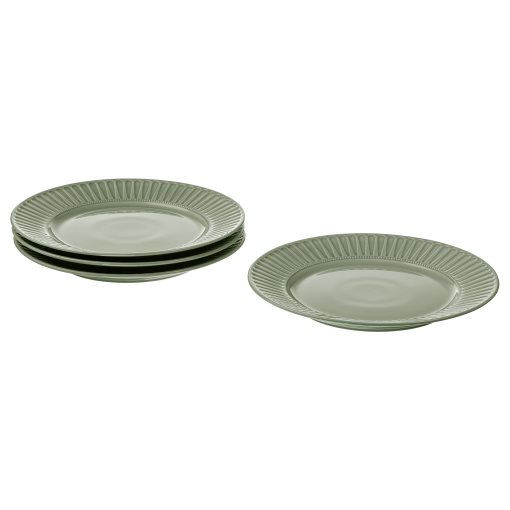 STRIMMIG, plate stoneware/4 piece, 27 cm, 505.676.70